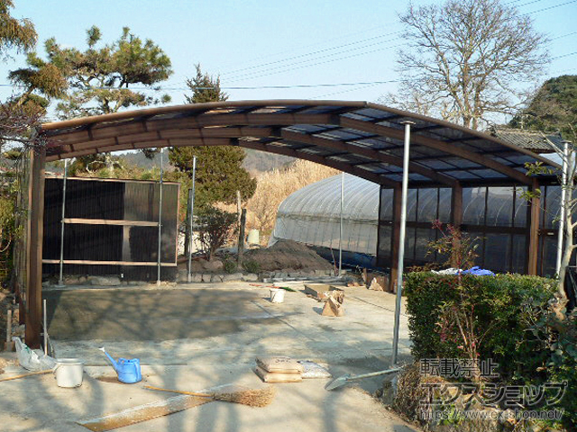 広島県世羅郡世羅町ののカーポート レイナトリプルポートグラン　積雪〜20cm対応 施工例