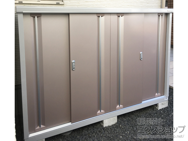 茨城県つくば市のの物置・屋外倉庫 シンプリー 一般型 1940×615×1303 MJX-196C-P-AR 施工例