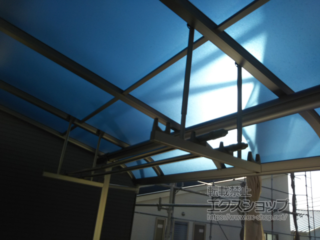 兵庫県伊丹市ののバルコニー・ベランダ屋根 プレシオステラス R型 屋根タイプ 単体 積雪〜20cm対応 施工例