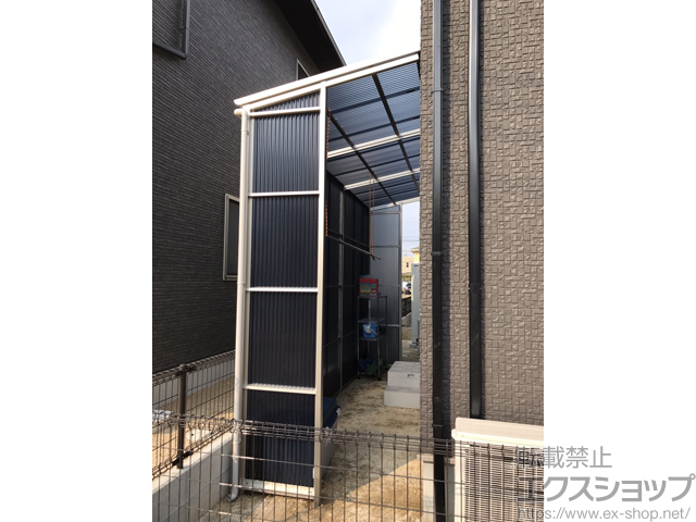 広島県福山市ののストックヤード ストックヤードII 両袖タイプ 積雪〜20cm対応 施工例