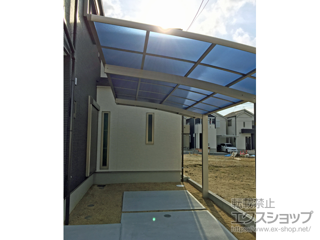 大阪府八尾市ののカーポート プレシオスポート 積雪〜20cm対応 施工例