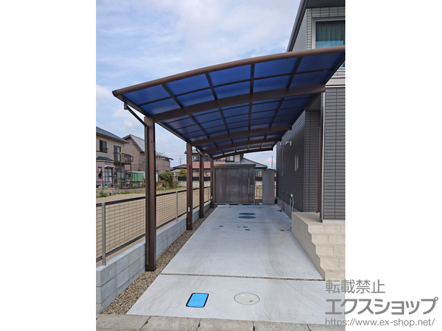 愛知県江南市ののカーポート レイナポートグラン 縦連棟　積雪〜20cm対応 施工例