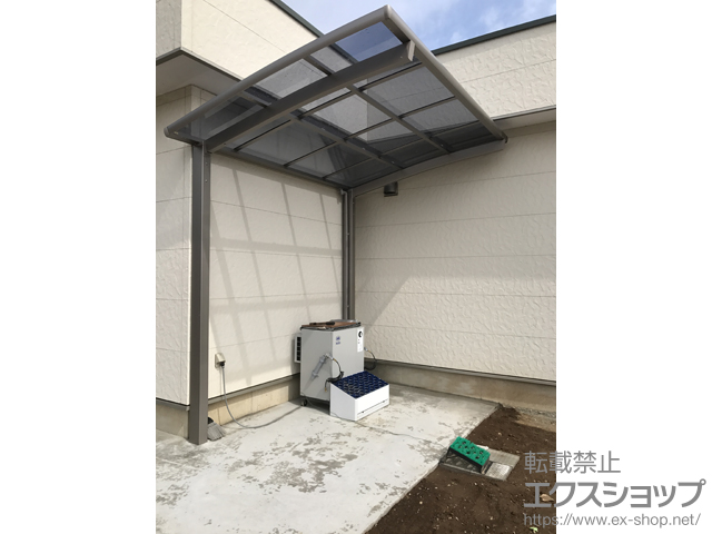 千葉県千葉市ののサイクルポート・駐輪場 ネスカRミニ (ラウンドスタイル) 積雪〜20cm対応 施工例