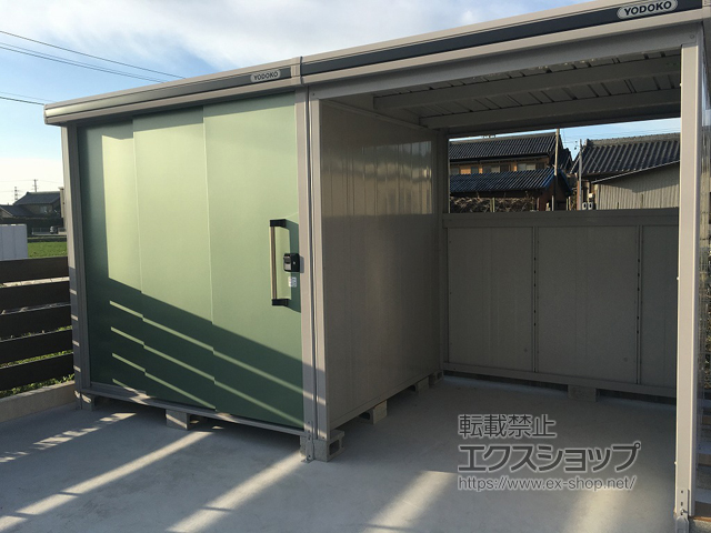 愛知県西尾市のの物置・屋外倉庫 エルモコンビ 一般型（LMD-2218+LKD1818） LMD-2218+LKD1818-EG 施工例