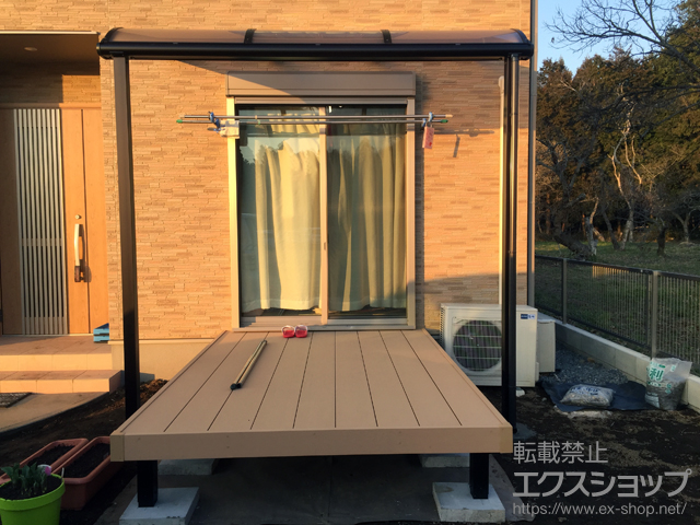 茨城県水戸市ののウッドデッキ リウッドデッキ 200 施工例