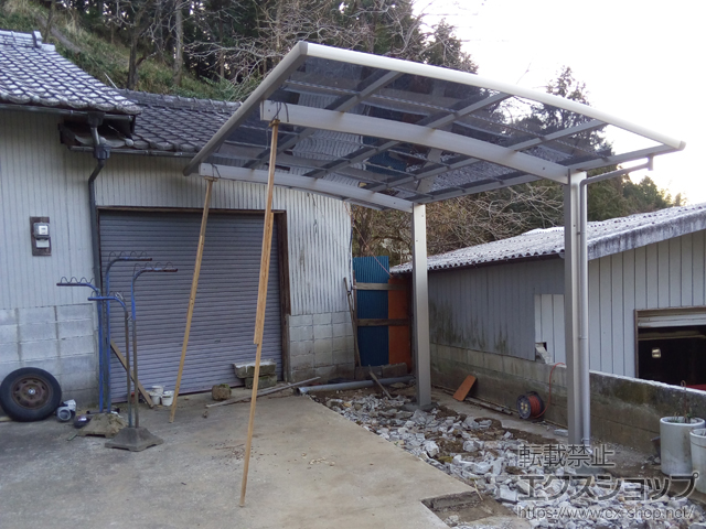 大分県由布市ののカーポート プレシオスポート 積雪〜20cm対応 施工例