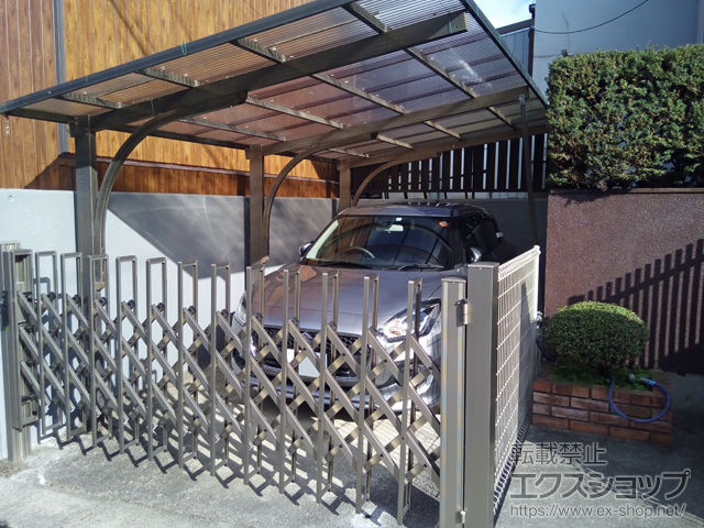 三重県松阪市ののカーゲート トリップゲート NC型 ノンキャスター 片開き 30S 施工例