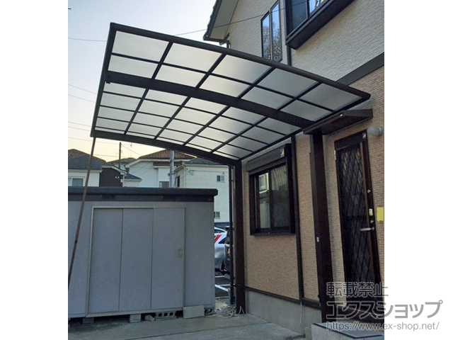 東京都町田市ののサイクルポート・駐輪場 フーゴFミニ (フラットスタイル) 積雪〜20cm対応 施工例