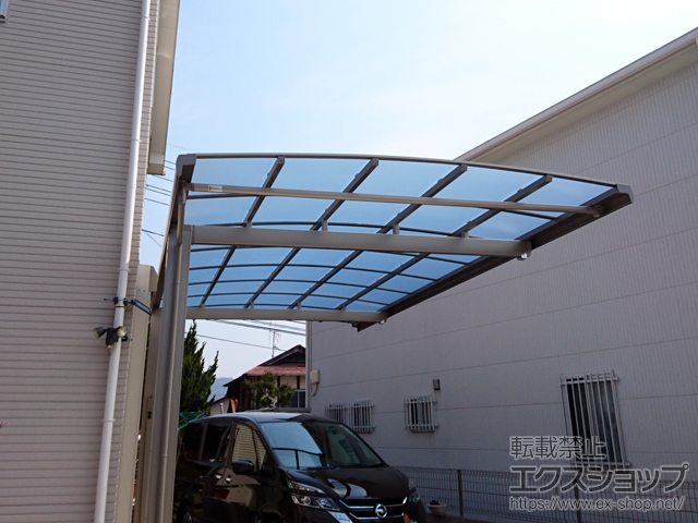 広島県東広島市ののカーポート フーゴA (アーチスタイル) 積雪〜20cm対応 施工例