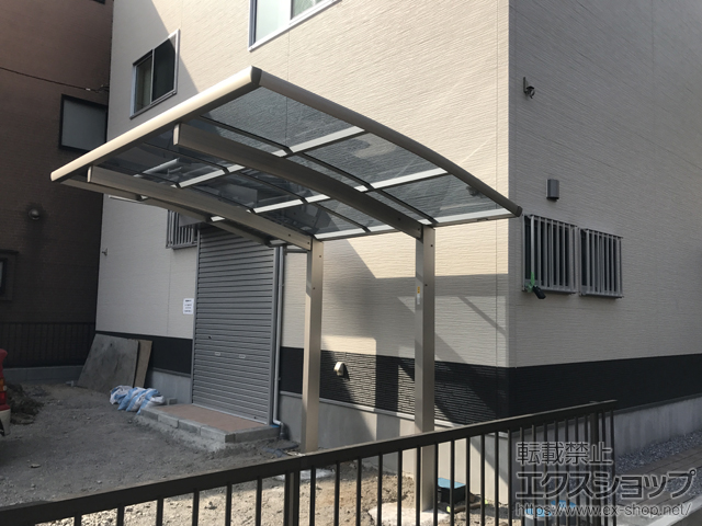 埼玉県草加市ののサイクルポート・駐輪場 プレシオスポート ミニ 積雪〜20cm対応 施工例