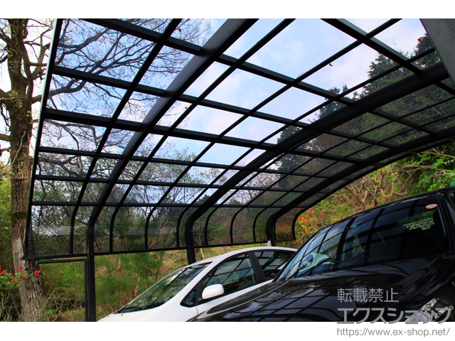 滋賀県大津市のLIXIL リクシル（トステム）のカーポート テールポートシグマIII 1500 ワイド 積雪〜50cm対応 施工例