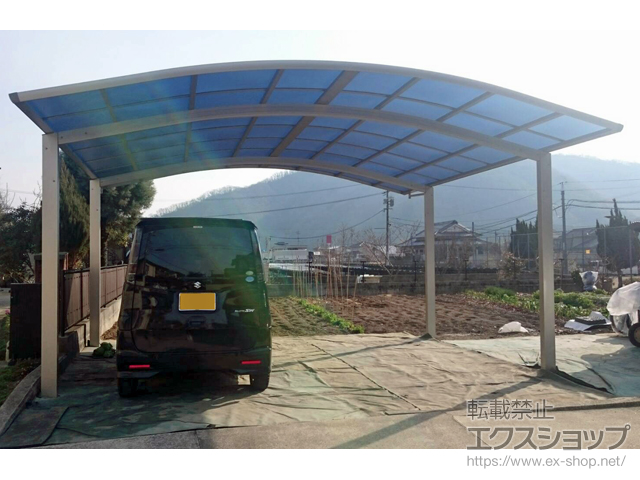 広島県府中市ののカーポート レイナツインポートグラン　積雪〜20cm対応 施工例