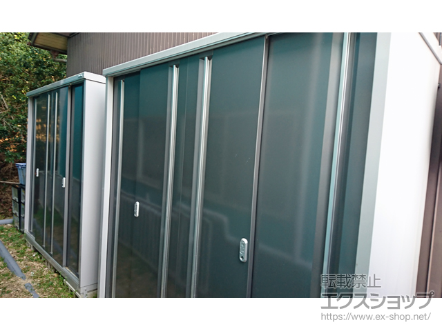 愛知県日進市のの物置・屋外倉庫 シンプリー 一般型 1940×755×1903 MJX-197E-PG 施工例