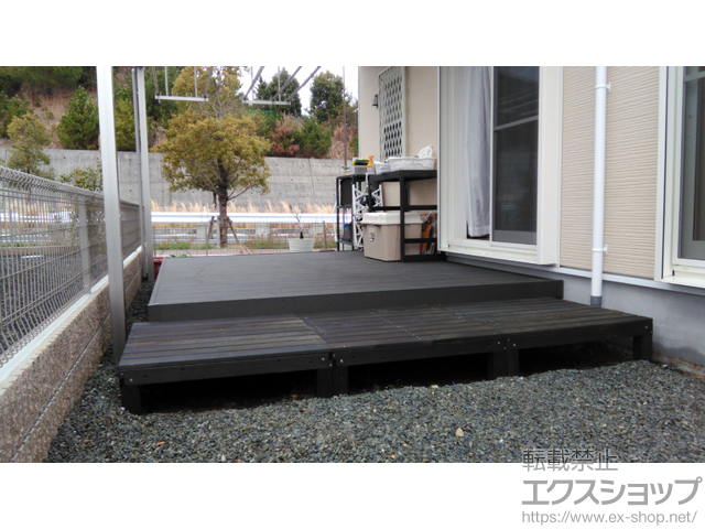 京都府京田辺市ののウッドデッキ リウッドデッキ 200 施工例