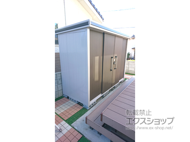 大分県玖珠郡玖珠町のの物置・屋外倉庫 エルモ 積雪型 2920×1170×2121 LMDS-2911-DW 施工例