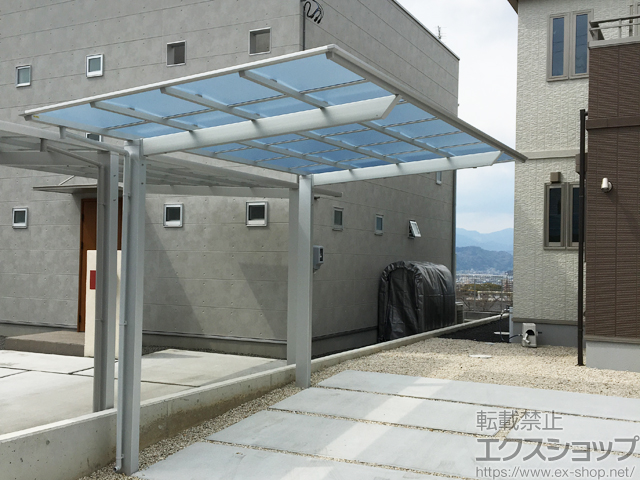静岡県静岡市ののカーポート ネスカF (フラットスタイル) 積雪〜20cm対応 施工例