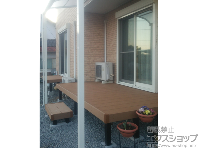 岡山県加賀郡吉備中央町ののウッドデッキ リウッドデッキ 200 施工例