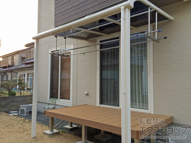 長野県長野市ののウッドデッキ リウッドデッキ 200 施工例