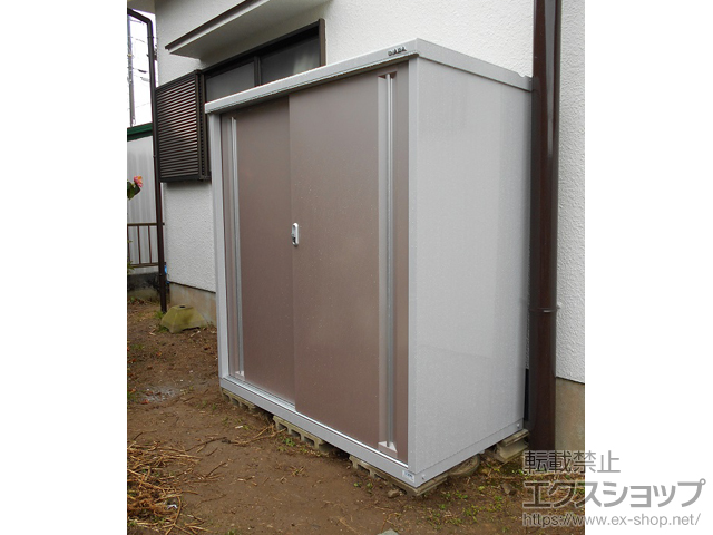 兵庫県明石市のの物置・屋外倉庫 シンプリー 一般型 (MJX-157D-P-AR) 施工例