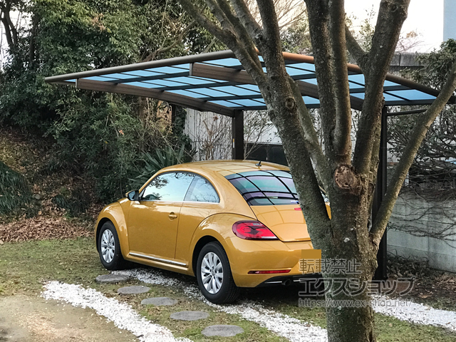 愛媛県東温市ののカーポート レイナポートグラン　積雪〜20cm対応 施工例