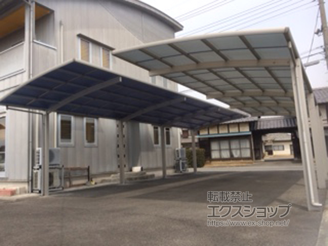 群馬県高崎市ののカーポート レイナポートグラン 縦連棟　積雪〜20cm対応 施工例