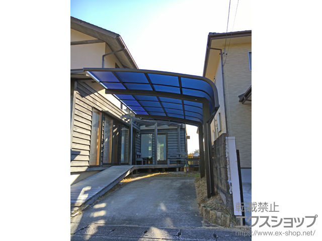 静岡県浜松市ののカーポート レイナキャップポートグラン　積雪〜20cm対応 施工例