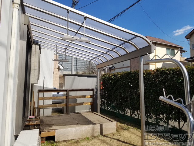 東京都清瀬市ののテラス屋根 スピーネ R型 テラスタイプ 単体 積雪〜20cm対応 施工例