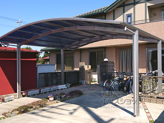 愛知県あま市ののカーポート プレシオスポート ワイド 積雪〜20cm対応 施工例