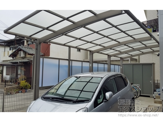 大阪府泉大津市ののカーポート ネスカ用 サイドパネル 施工例