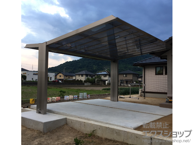 香川県高松市ののカーポート マイポート V(ファイブ) ワイド 積雪〜20cm対応 施工例