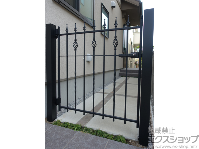 東京都三鷹市のの門扉 ラフィーネ門扉2型 片開き 柱使用 施工例