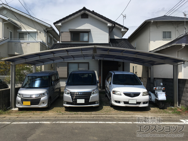 宮崎県宮崎市ののカーポート レイナトリプルポートグラン　積雪〜20cm対応 施工例