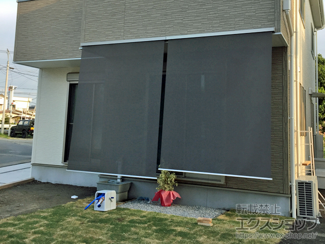 群馬県佐波郡玉村町ののオーニング・日よけ スタイルシェード 壁付 1枚仕様 施工例