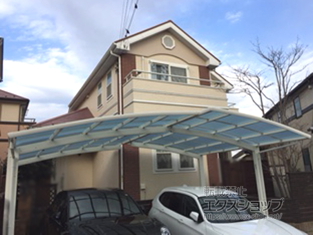 東京都町田市ののカーポート レイナポートグラン M合掌　積雪〜20cm対応 施工例