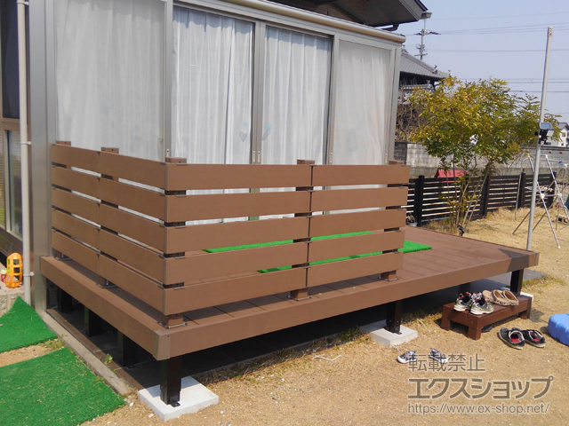 徳島県吉野川市ののウッドデッキ マージウッドデッキ 施工例