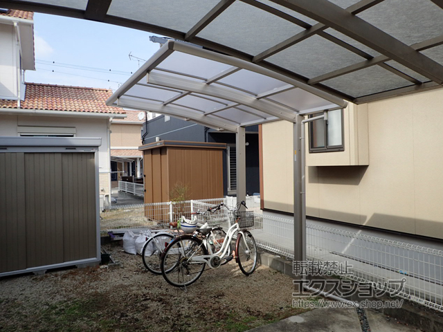 佐賀県佐賀市ののサイクルポート・駐輪場 レイナポートグランミニ 積雪〜20cm対応 施工例