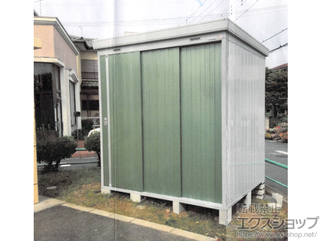 埼玉県行田市のの物置・屋外倉庫 ネクスタ 一般型 2210×1790×2375 NXN-40H-OG 施工例