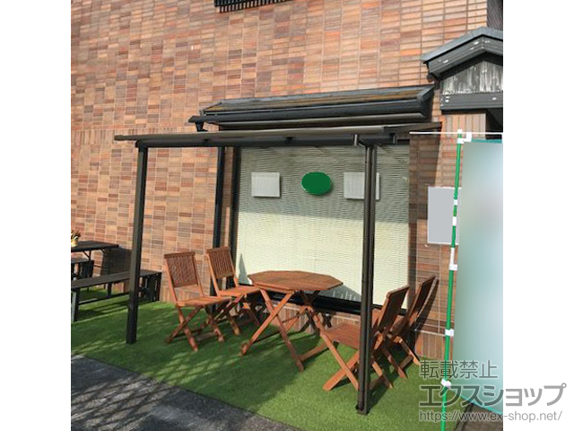千葉県八千代市ののテラス屋根 スピーネ F型 テラスタイプ 単体 積雪〜20cm対応 施工例