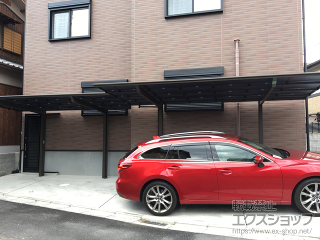 大阪府東大阪市ののカーポート ソリッドポート 積雪〜20cm対応 施工例