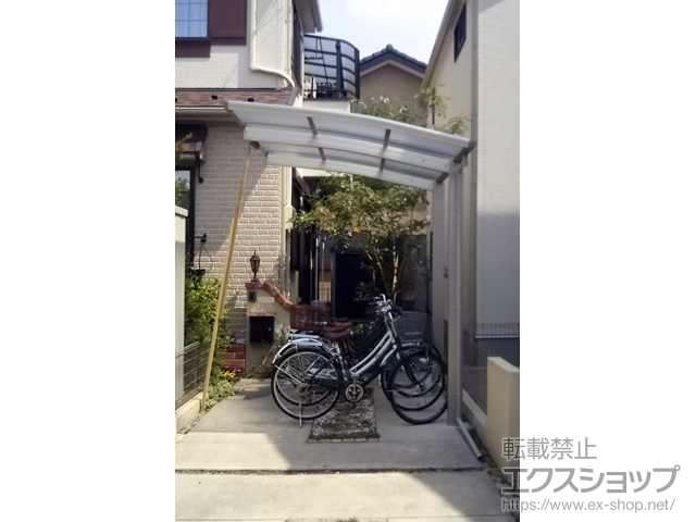 埼玉県草加市ののサイクルポート・駐輪場 レイナポートグランミニ 積雪〜20cm対応 施工例