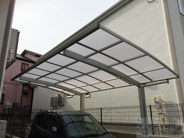 千葉県松戸市ののカーポート プレシオスポート 積雪〜20cm対応 施工例