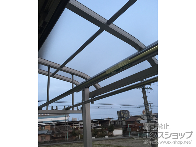 愛知県名古屋市ののバルコニー・ベランダ屋根 プレシオステラス R型 屋根タイプ 単体 積雪〜20cm対応 施工例