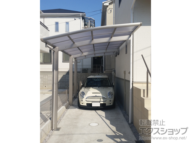 大阪府交野市ののカーポート レイナポートグラン 延長　積雪〜20cm対応 施工例