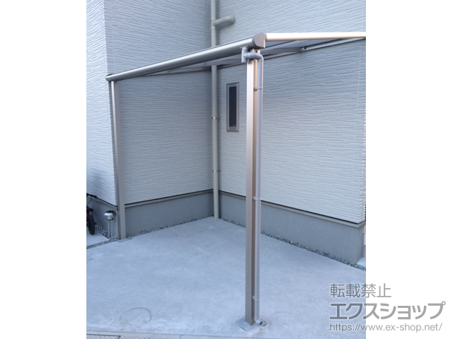 奈良県北葛城郡王寺町ののテラス屋根 プレシオステラス F型 テラスタイプ 単体 積雪〜20cm対応 施工例