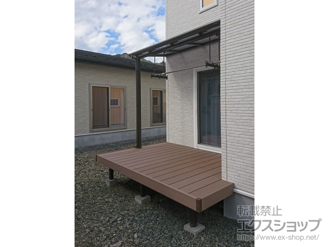 岩手県上閉伊郡大槌町ののウッドデッキ 樹ら楽ステージ 施工例