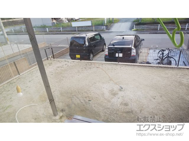 福岡県飯塚市ののフェンス・柵 イーネットフェンス1F型 自由柱＜水平地＞ 施工例