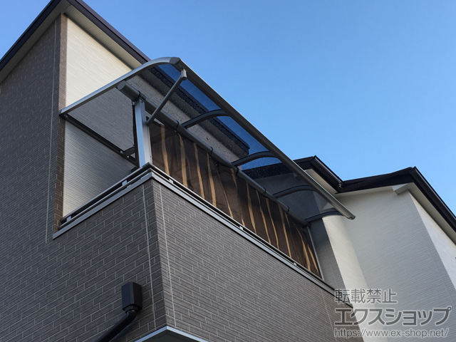 兵庫県川西市ののバルコニー・ベランダ屋根 プレシオステラス R型 屋根タイプ 単体 積雪〜20cm対応 施工例