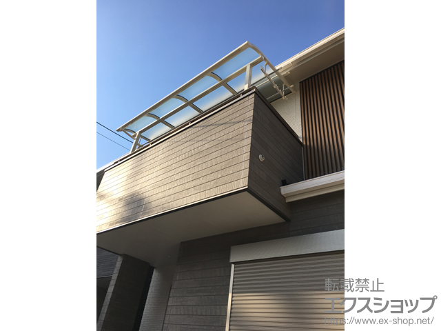 京都府京都市ののバルコニー・ベランダ屋根 スピーネ R型 屋根タイプ 単体 積雪〜20cm対応 施工例