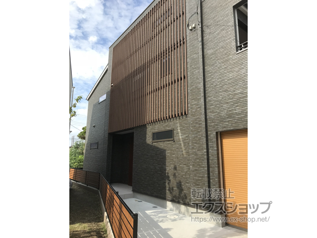 神奈川県鎌倉市ののフェンス・柵 モクアルフェンス 横板タイプ 自由柱施工 施工例