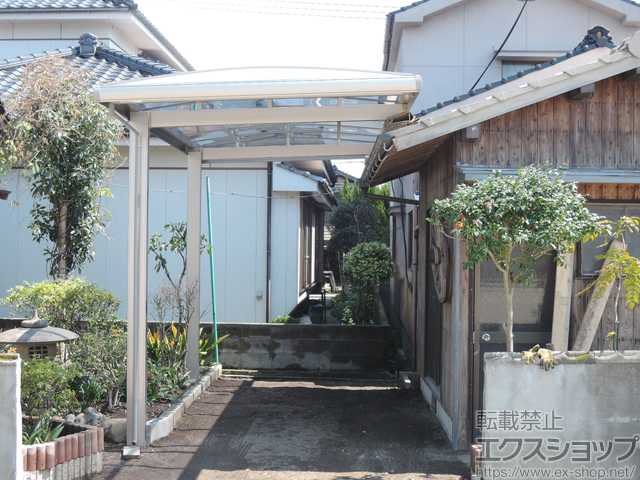 山口県山陽小野田市ののカーポート フーゴAプラス (アーチスタイル) 積雪〜20cm対応 施工例